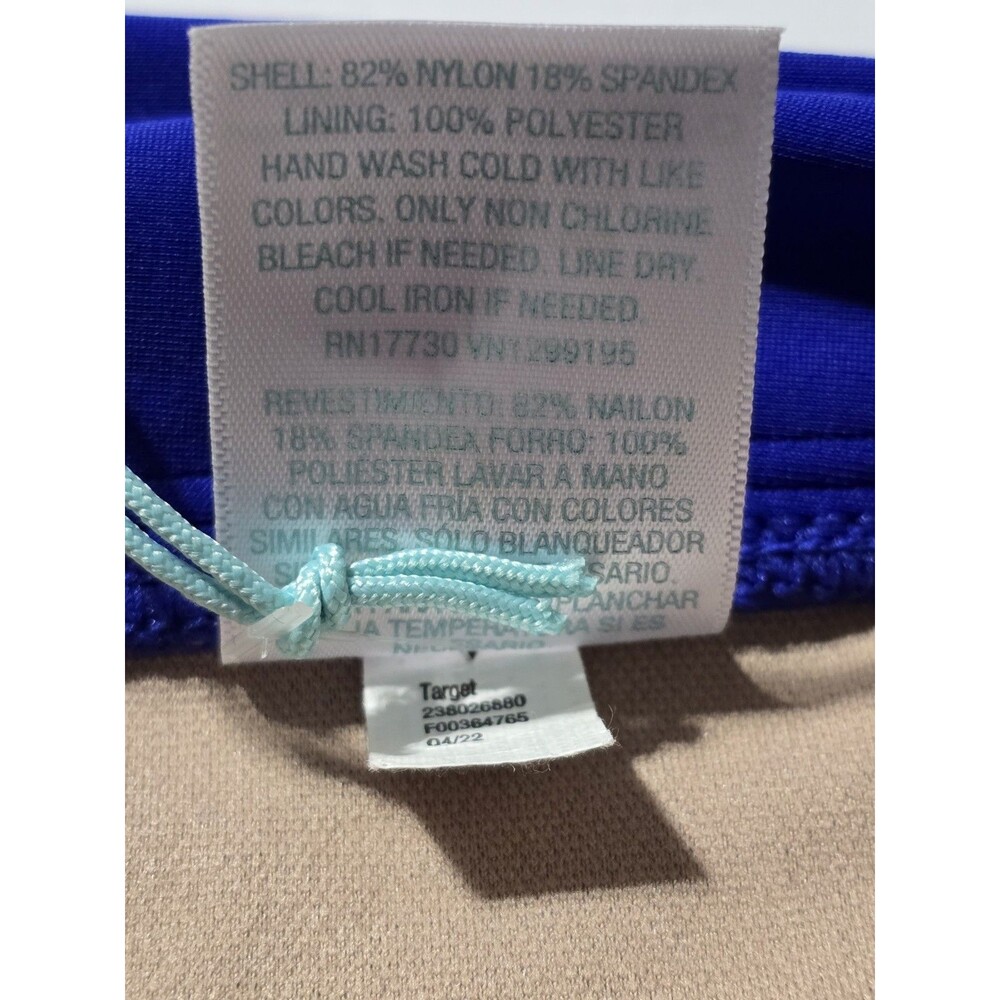Kona Sol Swimsuit Bottom Womens Large Blue High-Waist Side Tie NEW - Picture 4 of 7